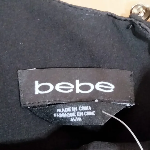 Bebe Quilted Yoke Top with Mesh - Picture 6 of 8